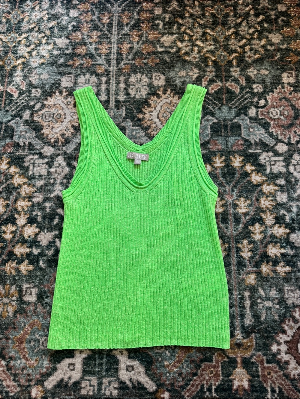 Jcrew Green Knit Tank